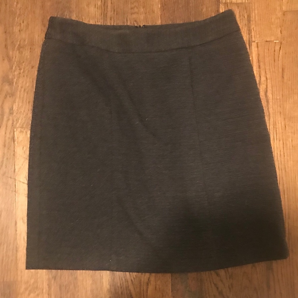 Ann Taylor Dark Gray Wool Skirt